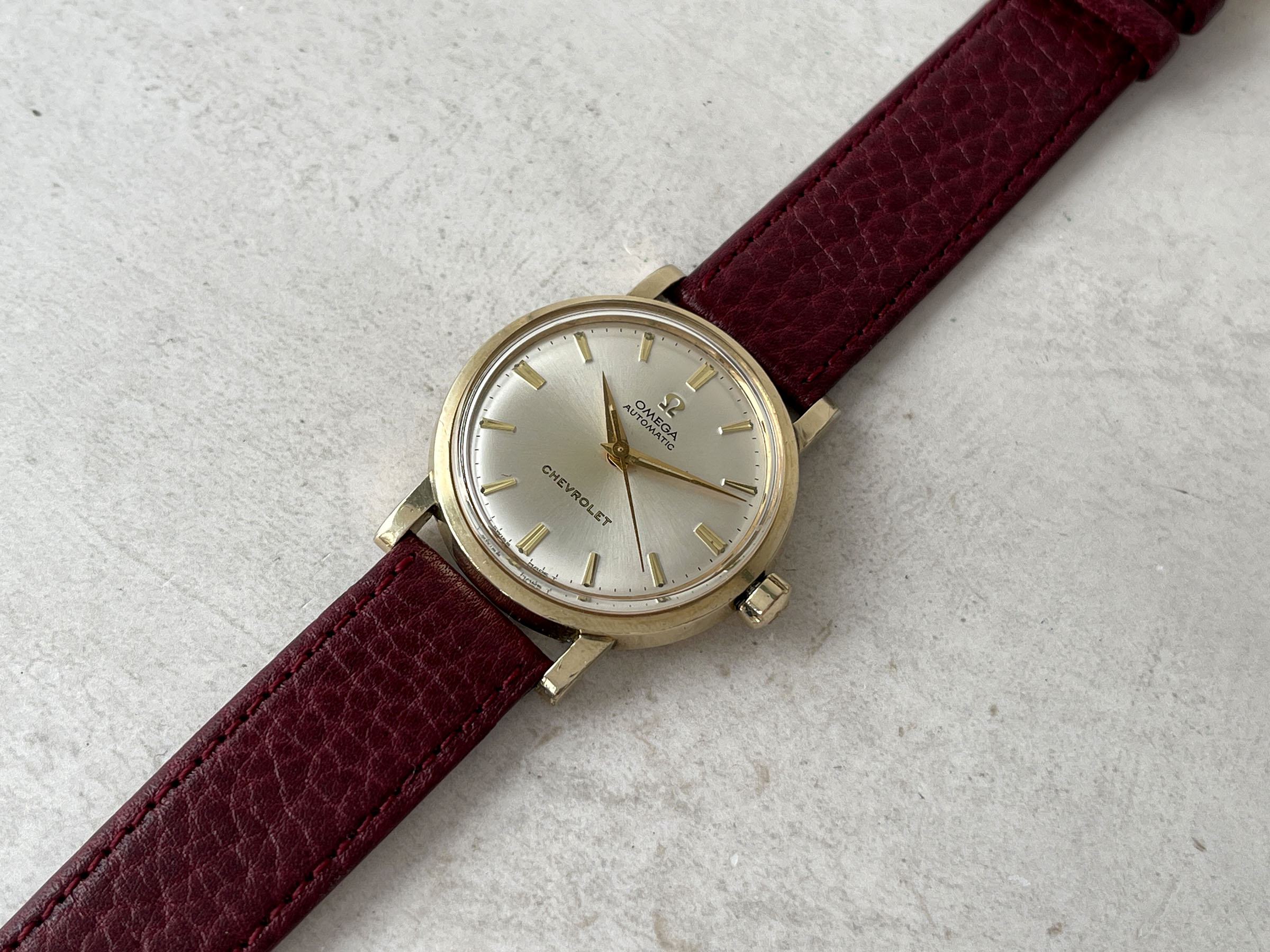 OMEGA "CHEVROLET" PRESENTATION WATCH 1969 - Vintage Swiss Automatic Watch Ref. LU 6289 Cal. 550 *** COLLECTOR'S EDITION ***