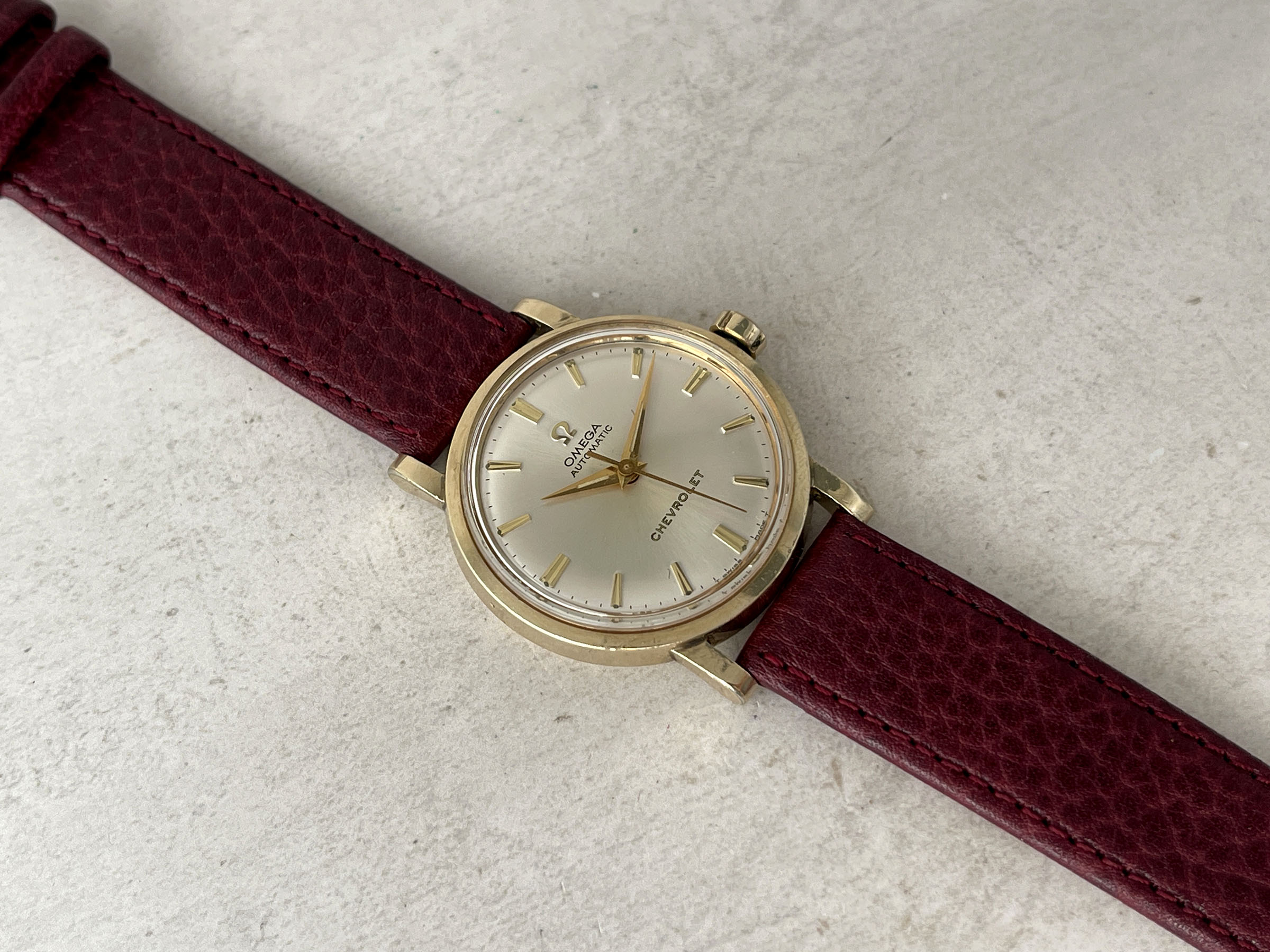 OMEGA "CHEVROLET" PRESENTATION WATCH 1969 - Vintage Swiss Automatic Watch Ref. LU 6289 Cal. 550 *** COLLECTOR'S EDITION ***