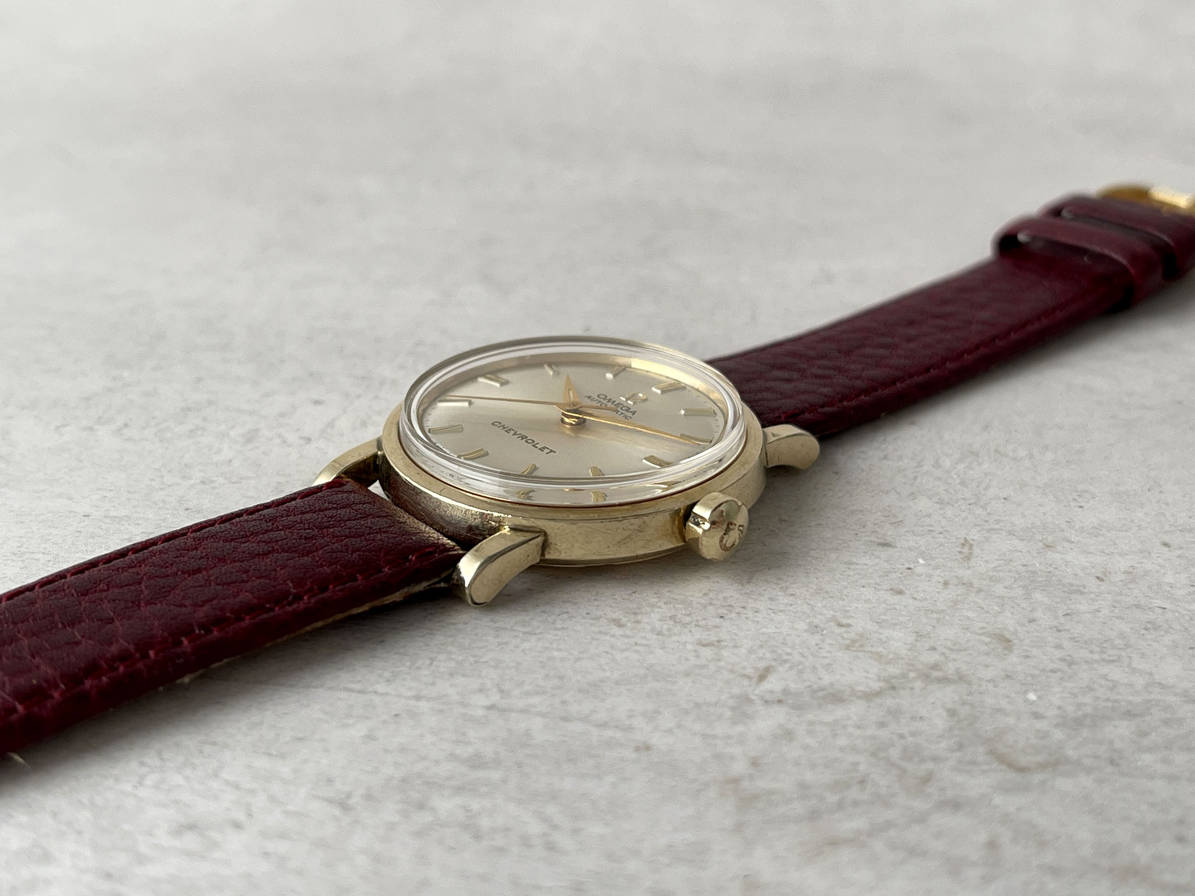 OMEGA "CHEVROLET" PRESENTATION WATCH 1969 - Vintage Swiss Automatic Watch Ref. LU 6289 Cal. 550 *** COLLECTOR'S EDITION ***