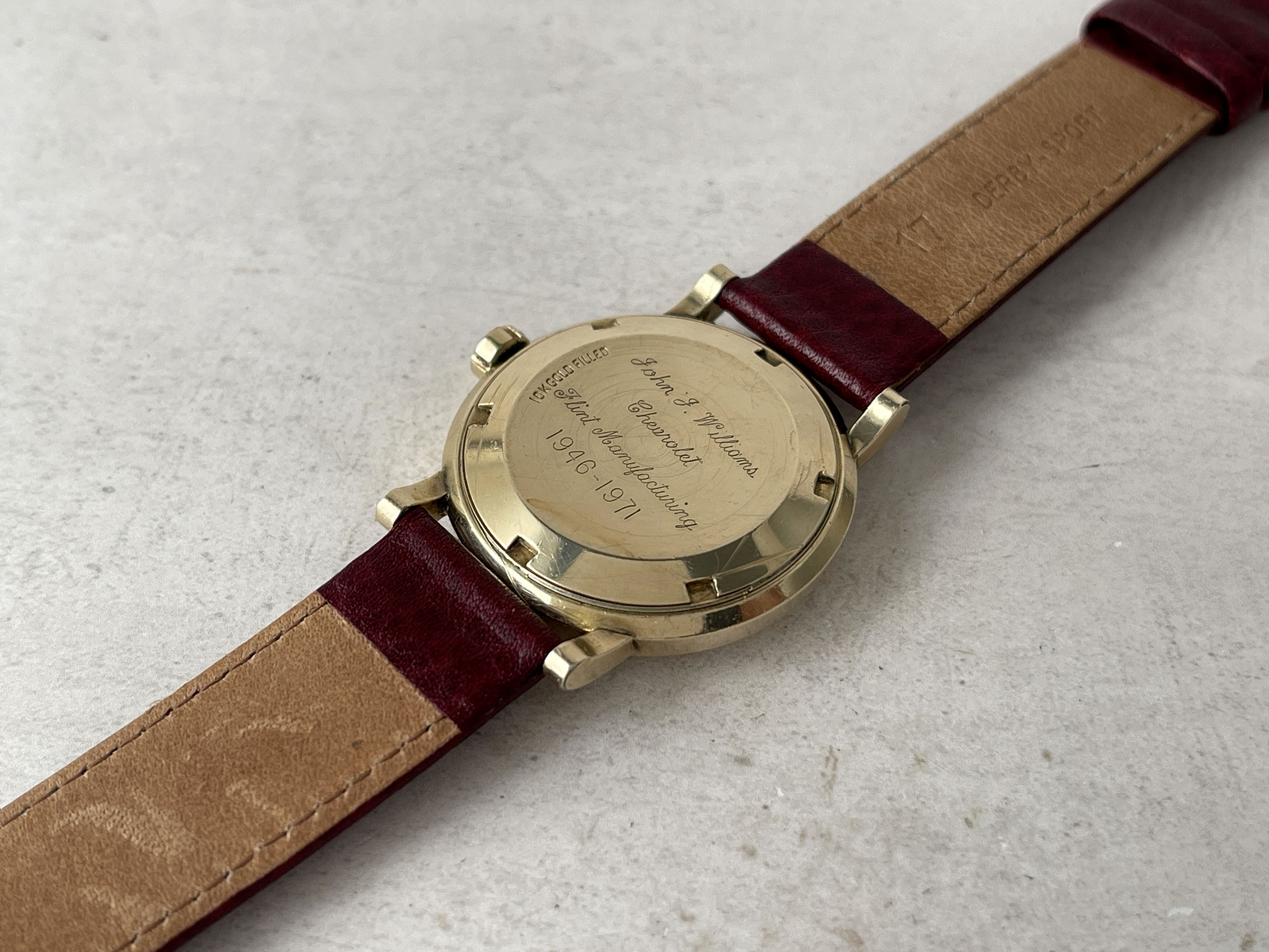 OMEGA "CHEVROLET" PRESENTATION WATCH 1969 - Vintage Swiss Automatic Watch Ref. LU 6289 Cal. 550 *** COLLECTOR'S EDITION ***
