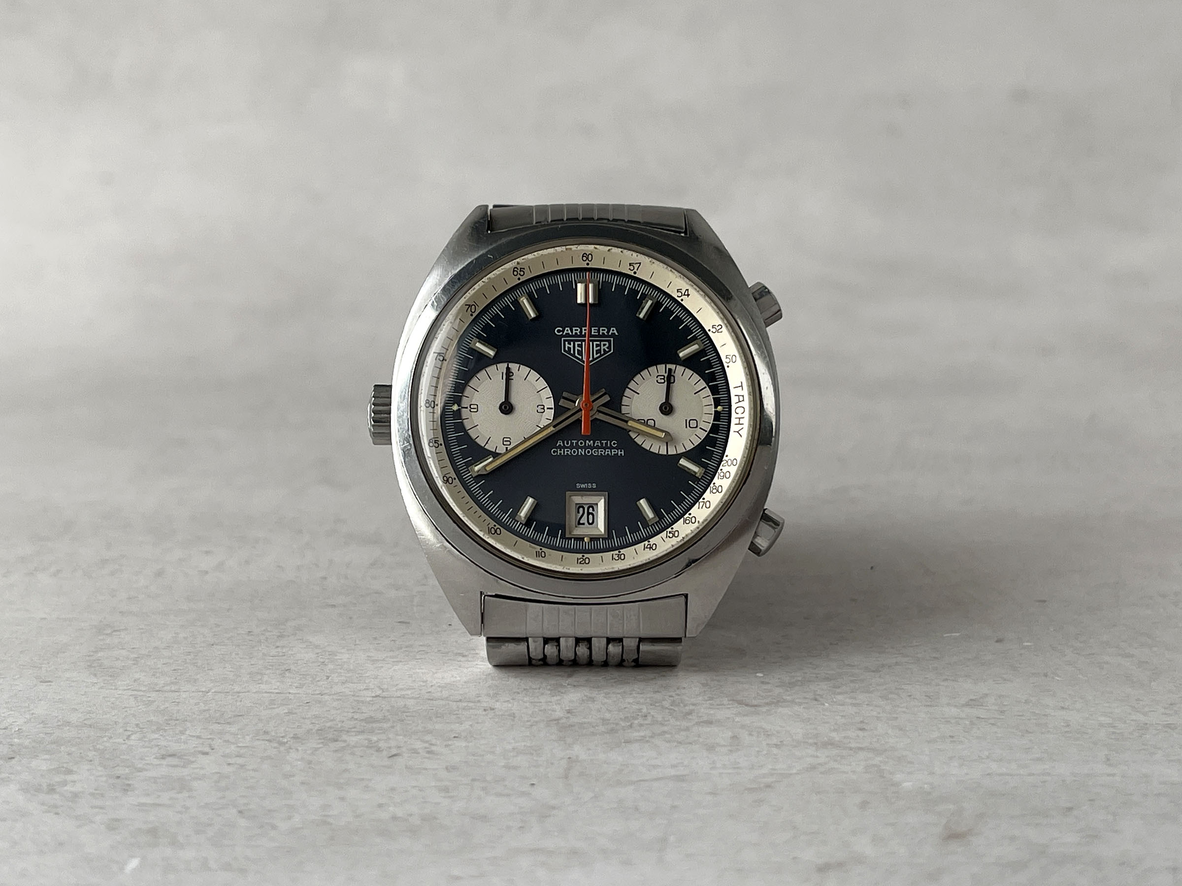 HEUER CARRERA 1969 - Reloj Cronógrafo Vintage Suizo Automático Calibre 11 Ref. 1153 *** GAY FRÈRES 3/69 ***