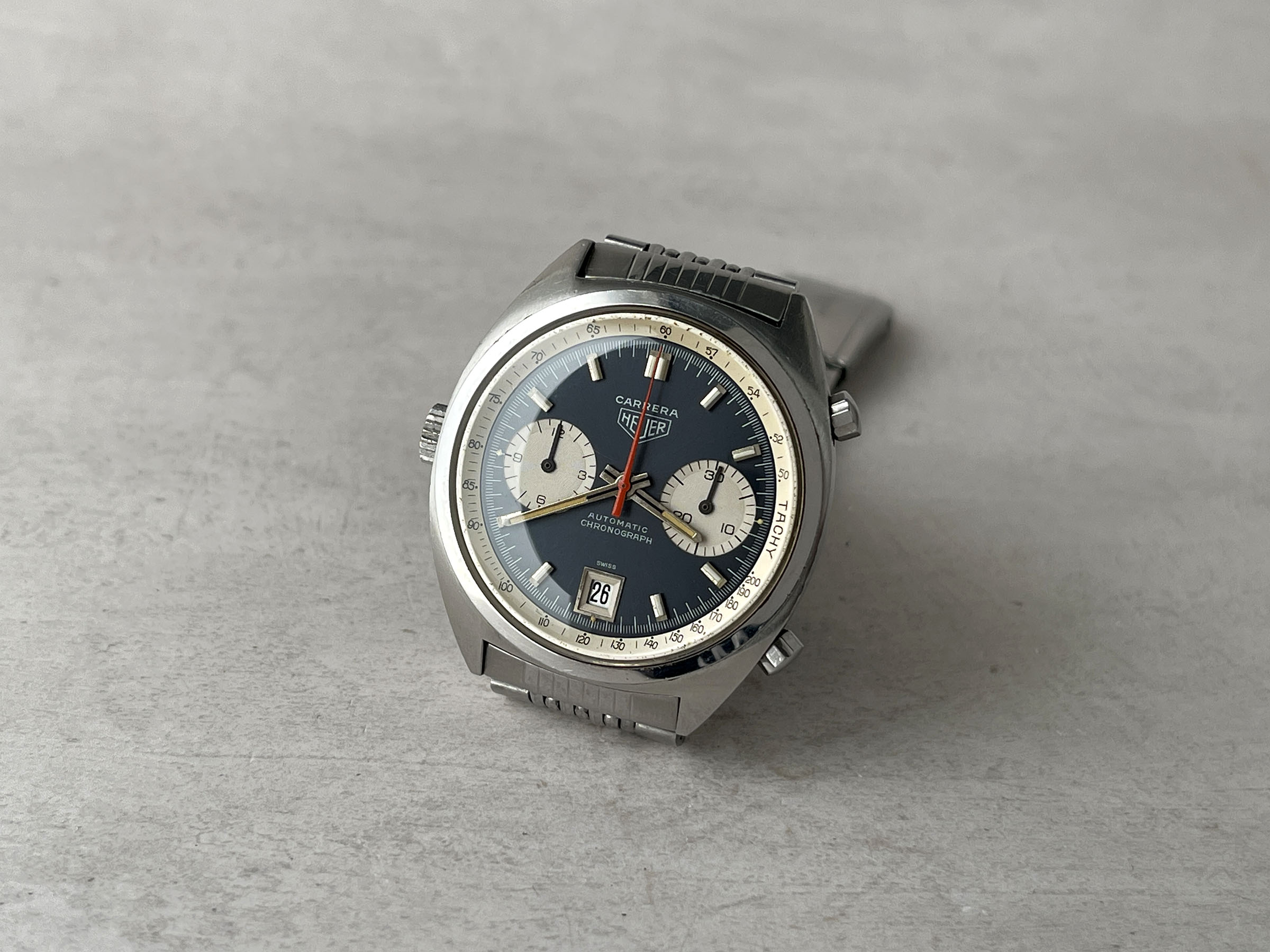 HEUER CARRERA 1969 - Reloj Cronógrafo Vintage Suizo Automático Calibre 11 Ref. 1153 *** GAY FRÈRES 3/69 ***