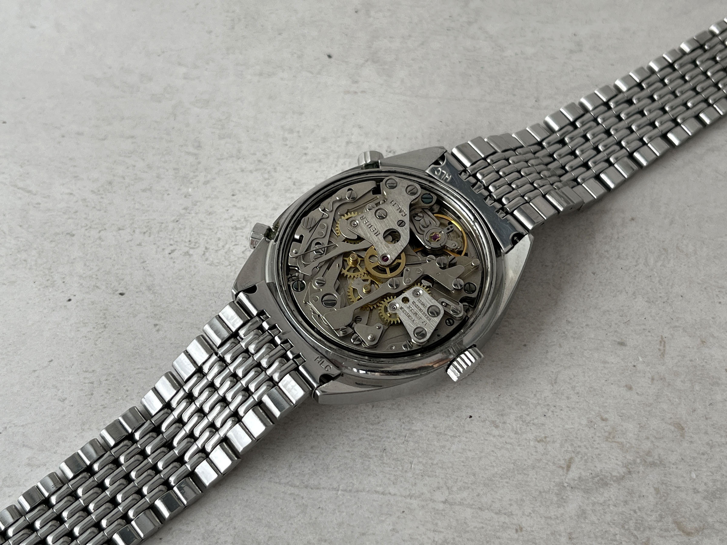 HEUER CARRERA 1969 - Reloj Cronógrafo Vintage Suizo Automático Calibre 11 Ref. 1153 *** GAY FRÈRES 3/69 ***