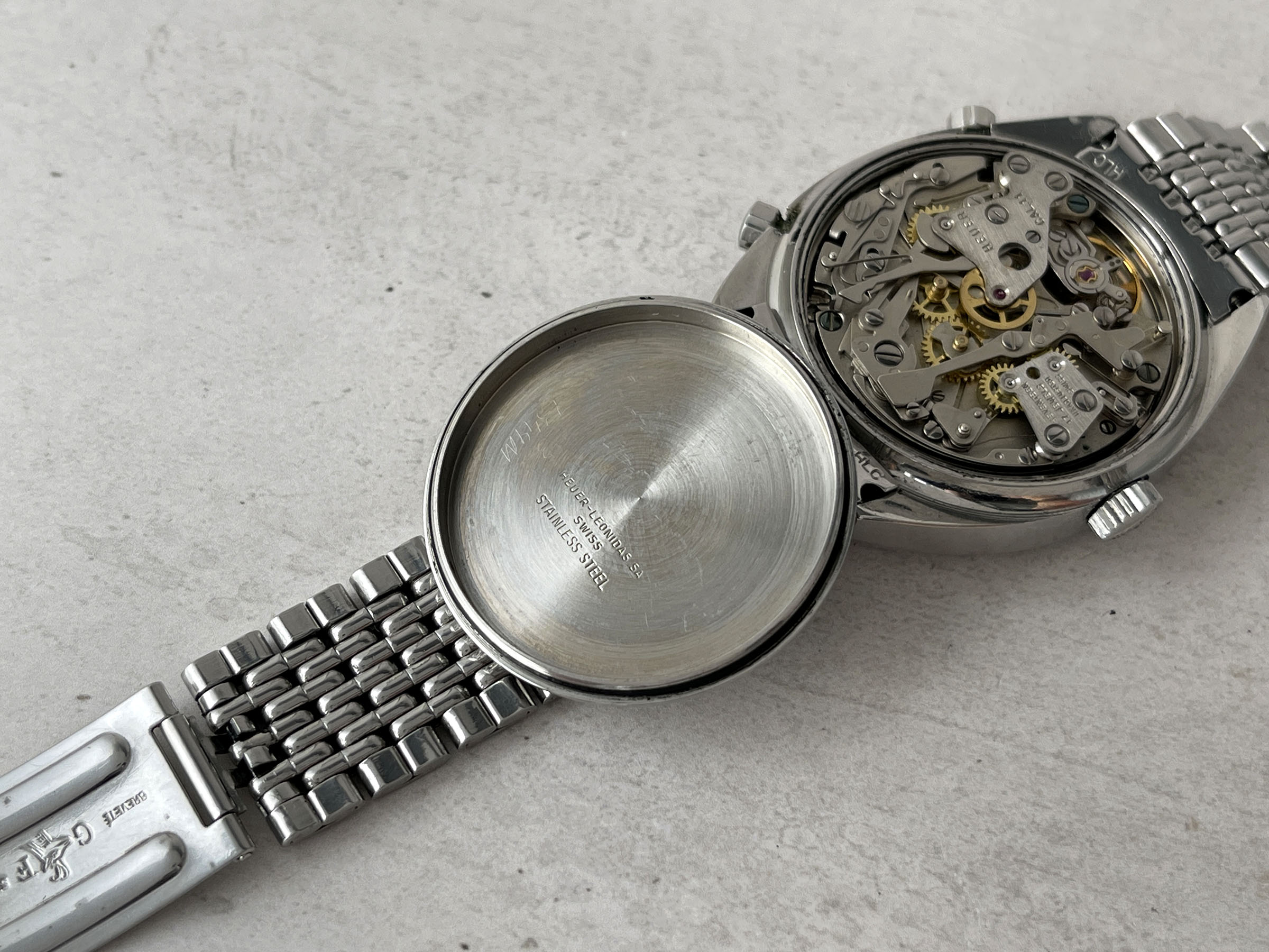 HEUER CARRERA 1969 - Reloj Cronógrafo Vintage Suizo Automático Calibre 11 Ref. 1153 *** GAY FRÈRES 3/69 ***