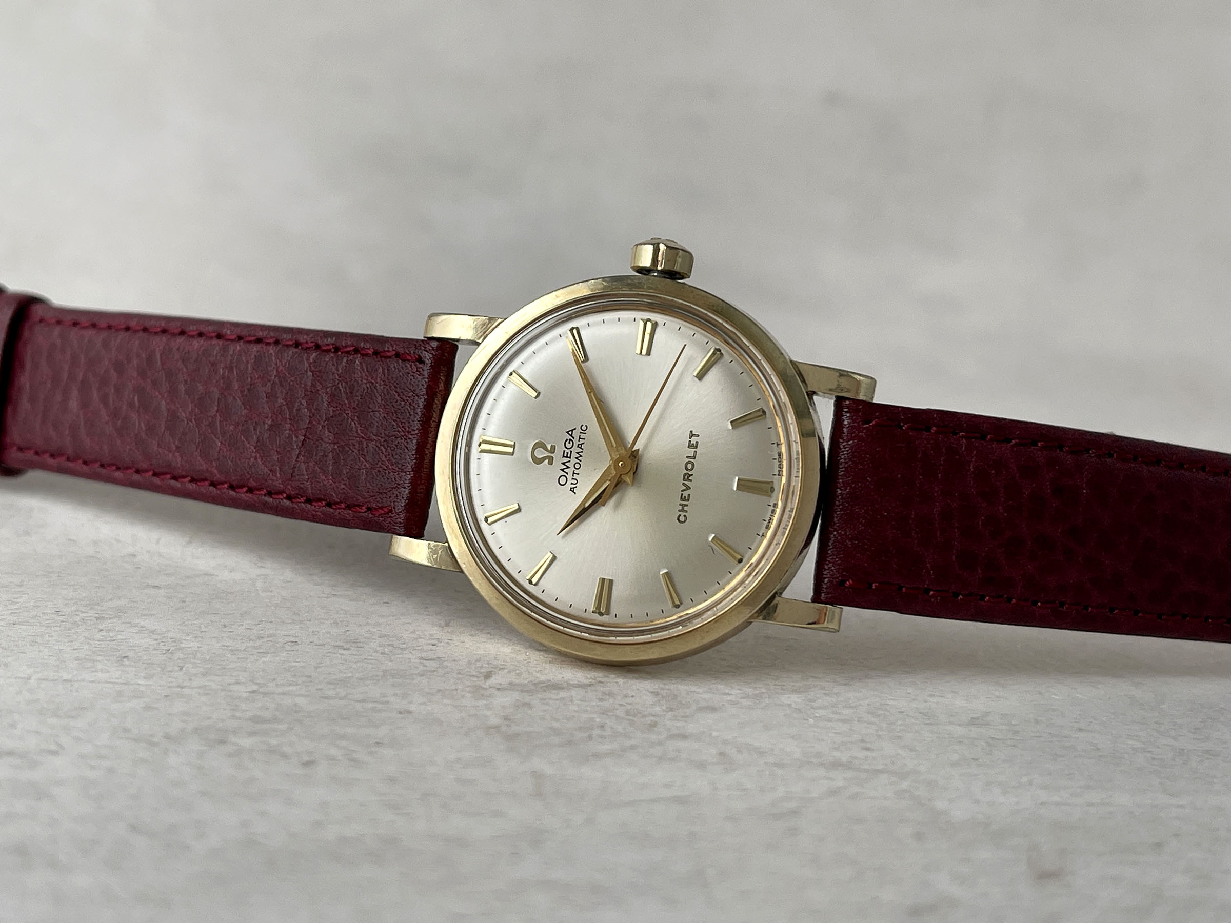 OMEGA "CHEVROLET" PRESENTATION WATCH 1969 - Vintage Swiss Automatic Watch Ref. LU 6289 Cal. 550 *** COLLECTOR'S EDITION ***