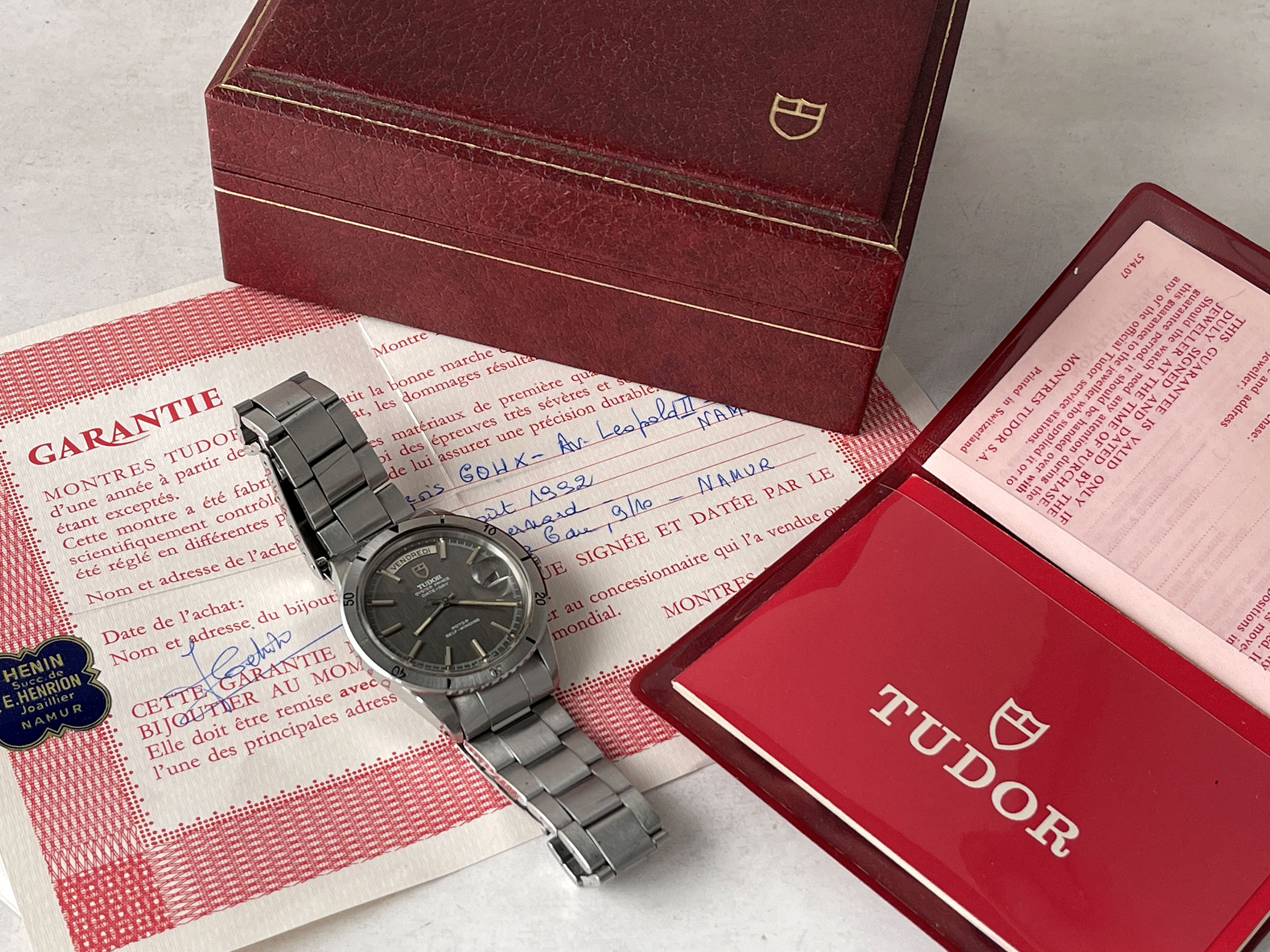 TUDOR OYSTER PRINCE DATE DAY "JUMBO" 1969 - Reloj suizo vintage automático Ref. 7020/0 Cal. AS 1895. CON ESTUCHE Y PAPELES *** MARAVILLOSO ***