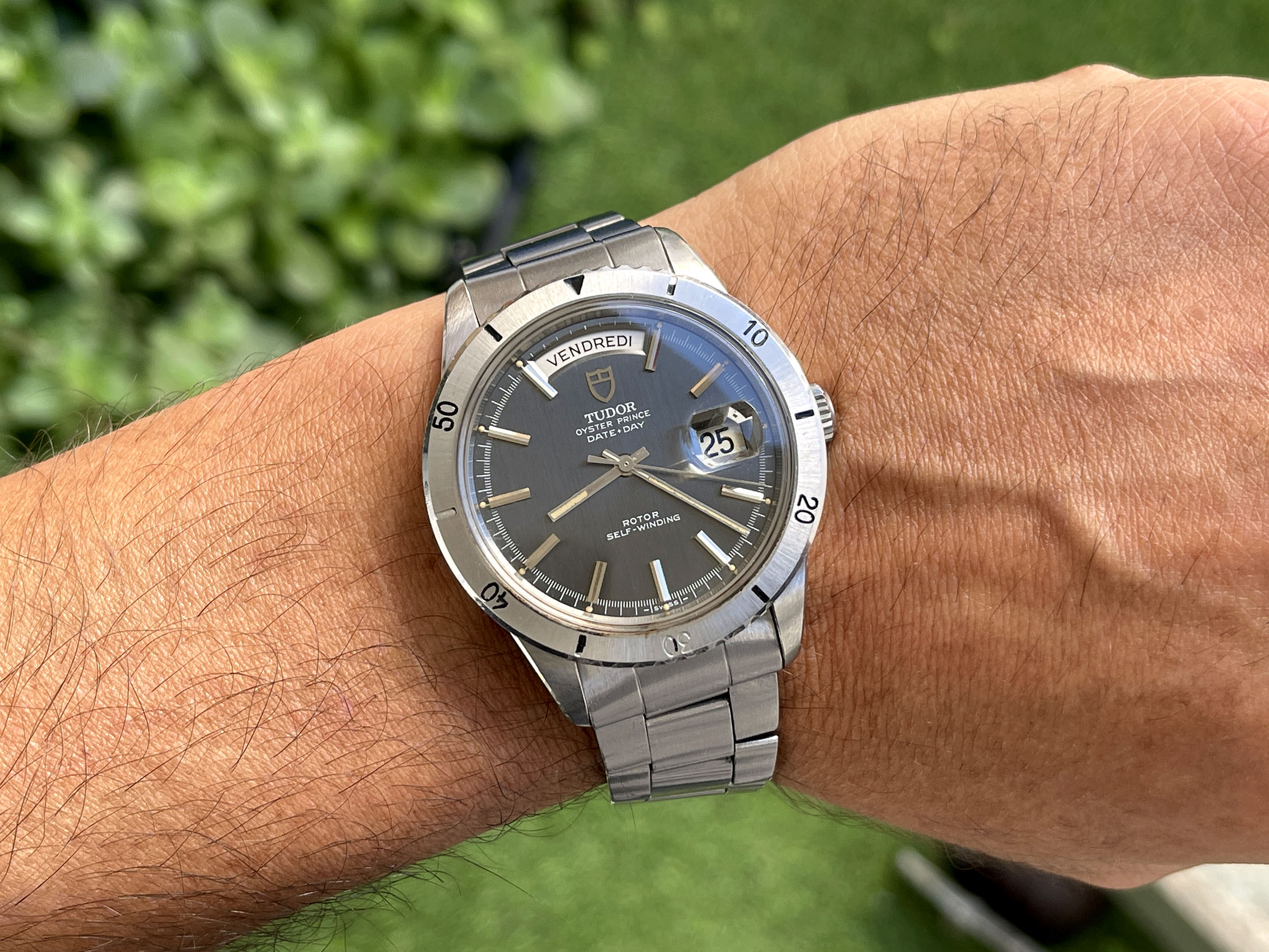TUDOR OYSTER PRINCE DATE DAY "JUMBO" 1969 - Reloj suizo vintage automático Ref. 7020/0 Cal. AS 1895. CON ESTUCHE Y PAPELES *** MARAVILLOSO ***