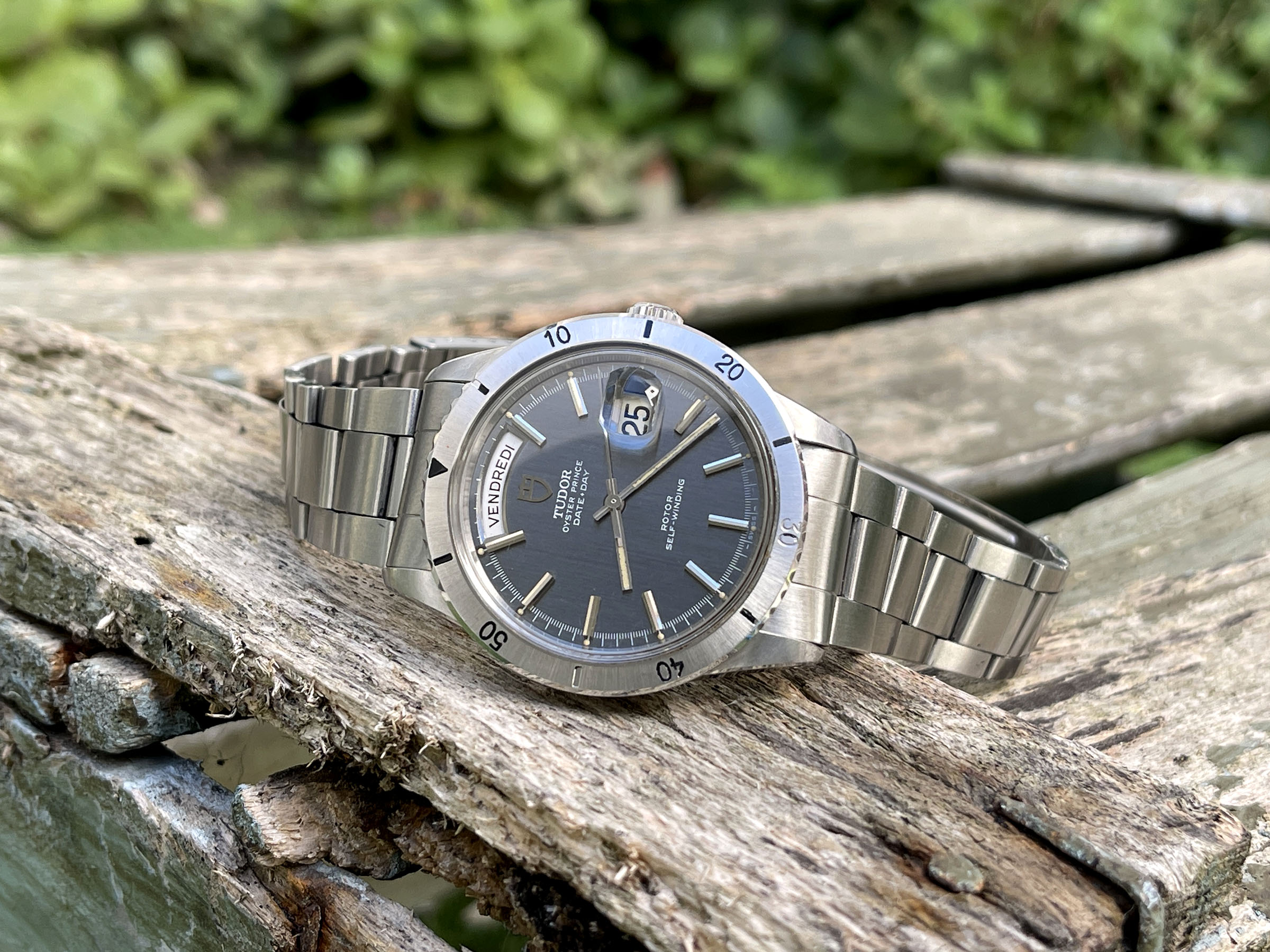TUDOR OYSTER PRINCE DATE DAY "JUMBO" 1969 - Reloj suizo vintage automático Ref. 7020/0 Cal. AS 1895. CON ESTUCHE Y PAPELES *** MARAVILLOSO ***