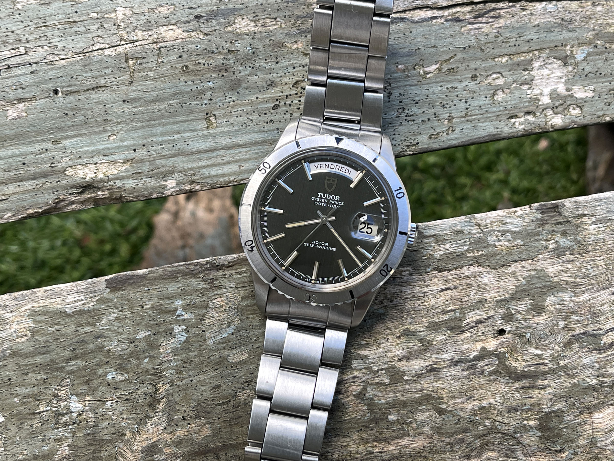 TUDOR OYSTER PRINCE DATE DAY "JUMBO" 1969 - Reloj suizo vintage automático Ref. 7020/0 Cal. AS 1895. CON ESTUCHE Y PAPELES *** MARAVILLOSO ***