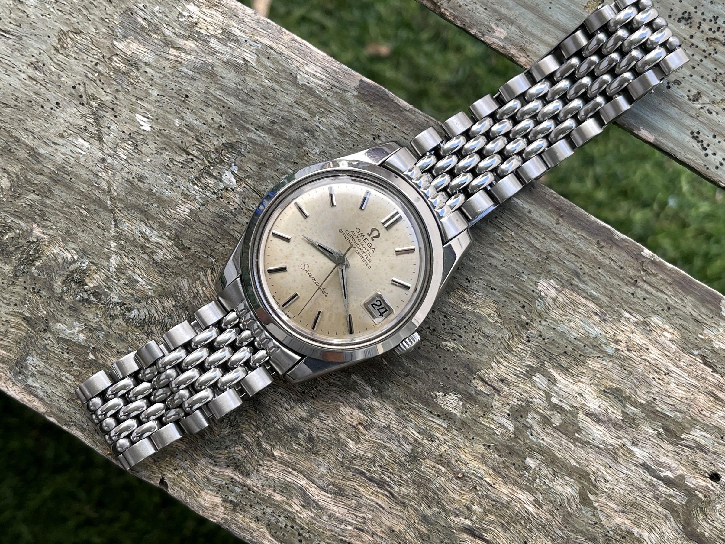 OMEGA SEAMASTER CHRONOMETER OFFICIALLY CERTIFIED 1969 - Reloj suizo vintage automático Cal. 564 Ref. 168.024-166.010 *** TODO DE ORIGEN ***