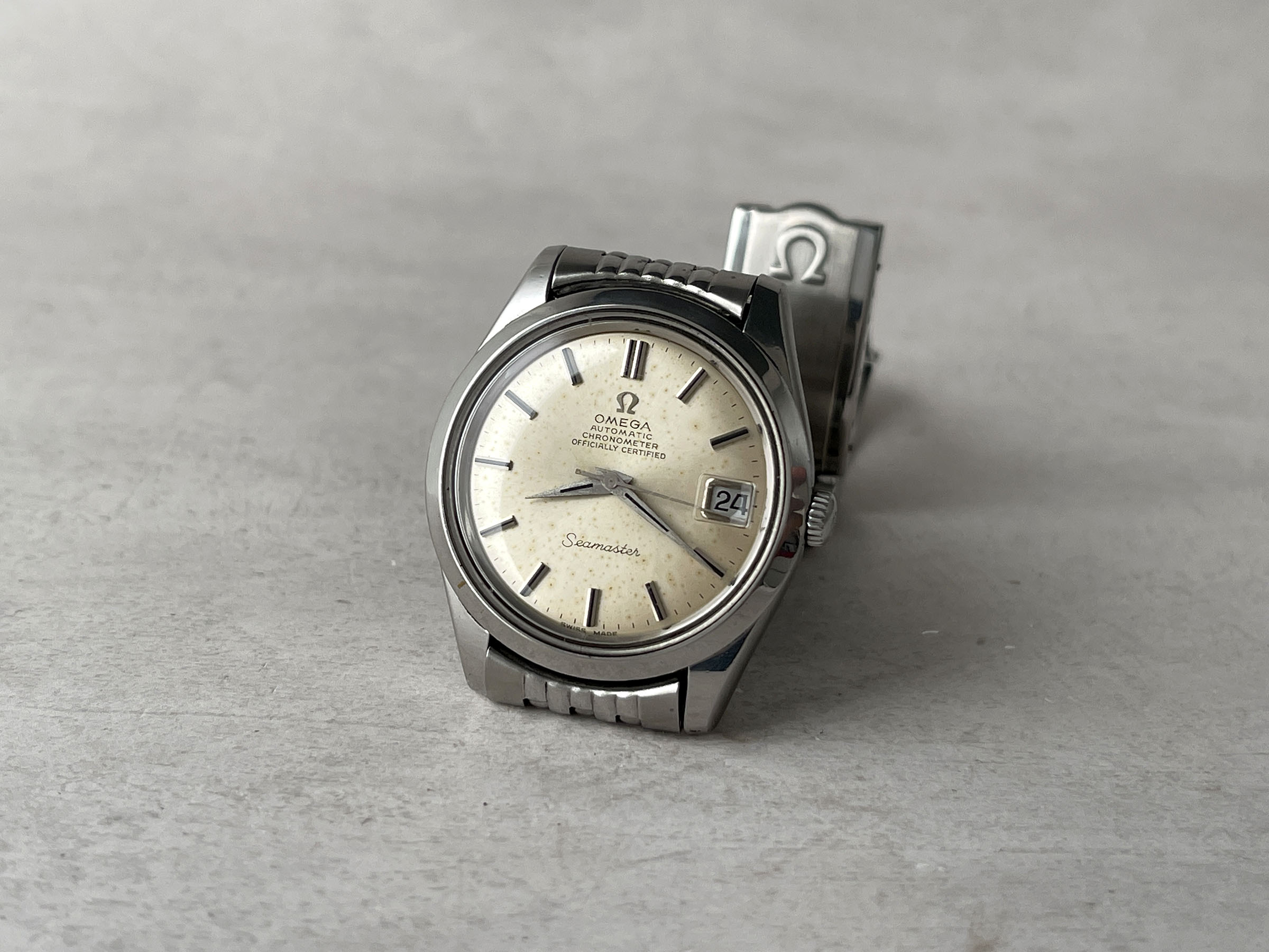 OMEGA SEAMASTER CHRONOMETER OFFICIALLY CERTIFIED 1969 - Reloj suizo vintage automático Cal. 564 Ref. 168.024-166.010 *** TODO DE ORIGEN ***