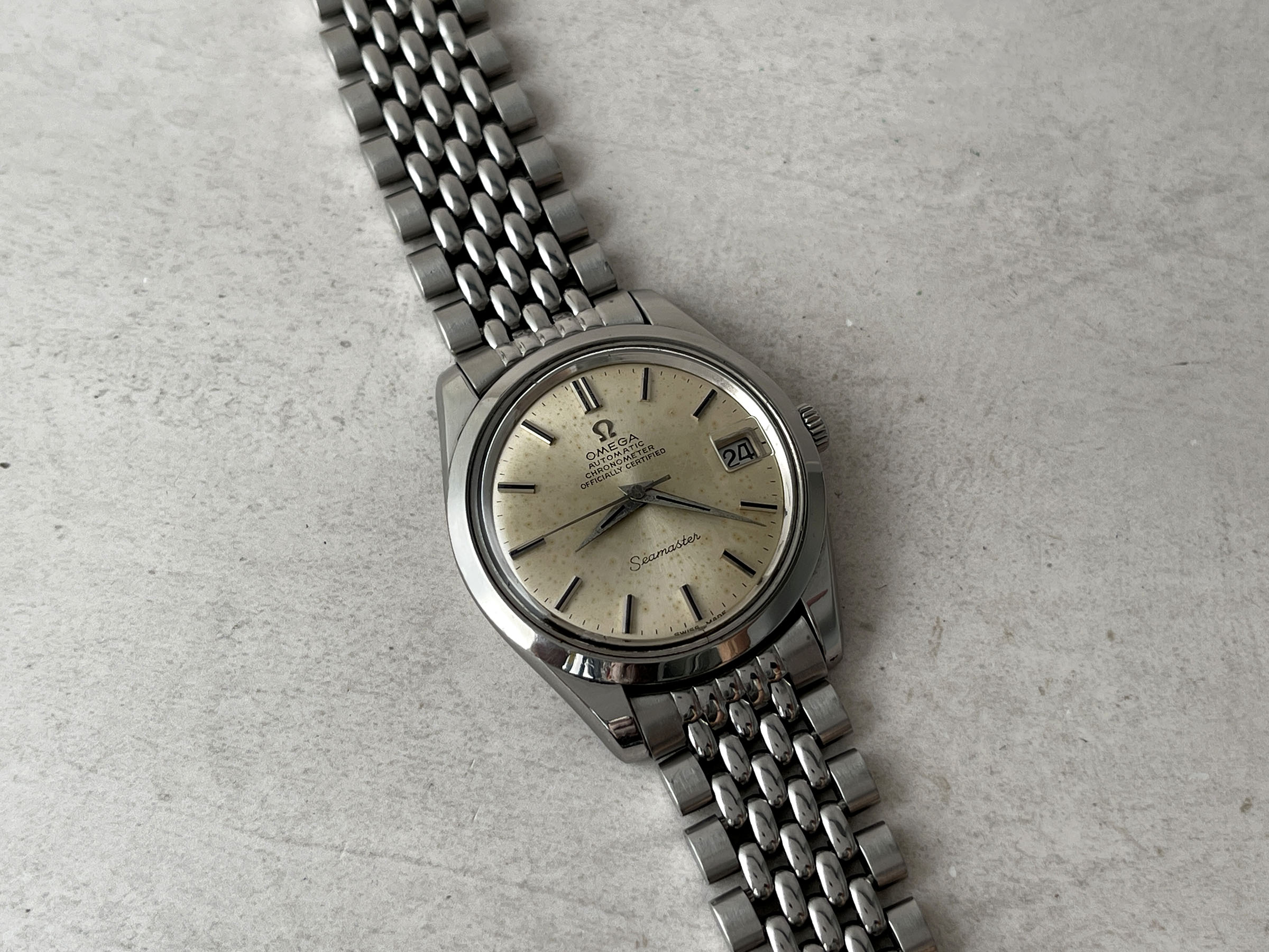 OMEGA SEAMASTER CHRONOMETER OFFICIALLY CERTIFIED 1969 - Reloj suizo vintage automático Cal. 564 Ref. 168.024-166.010 *** TODO DE ORIGEN ***