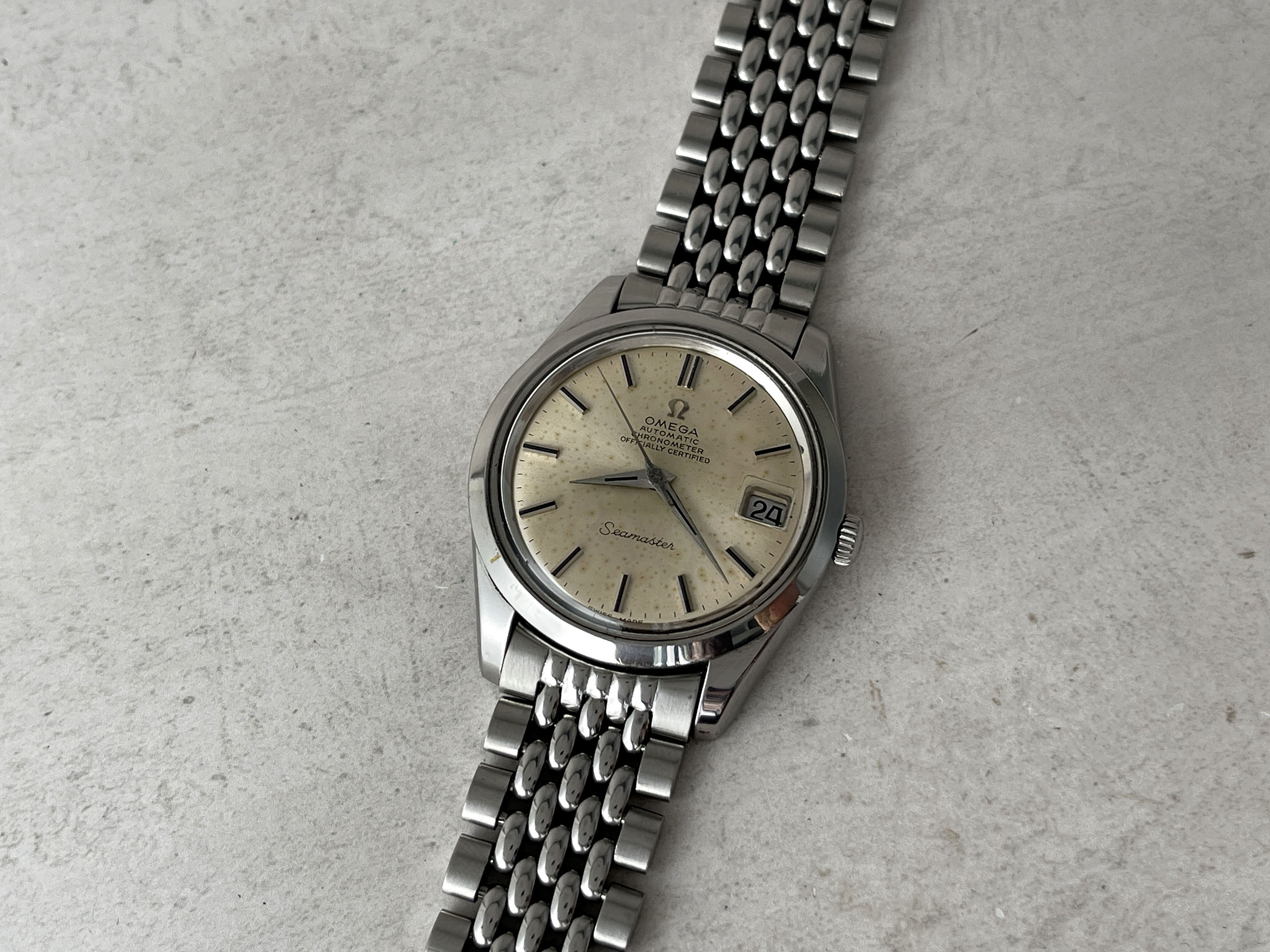 OMEGA SEAMASTER CHRONOMETER OFFICIALLY CERTIFIED 1969 - Reloj suizo vintage automático Cal. 564 Ref. 168.024-166.010 *** TODO DE ORIGEN ***