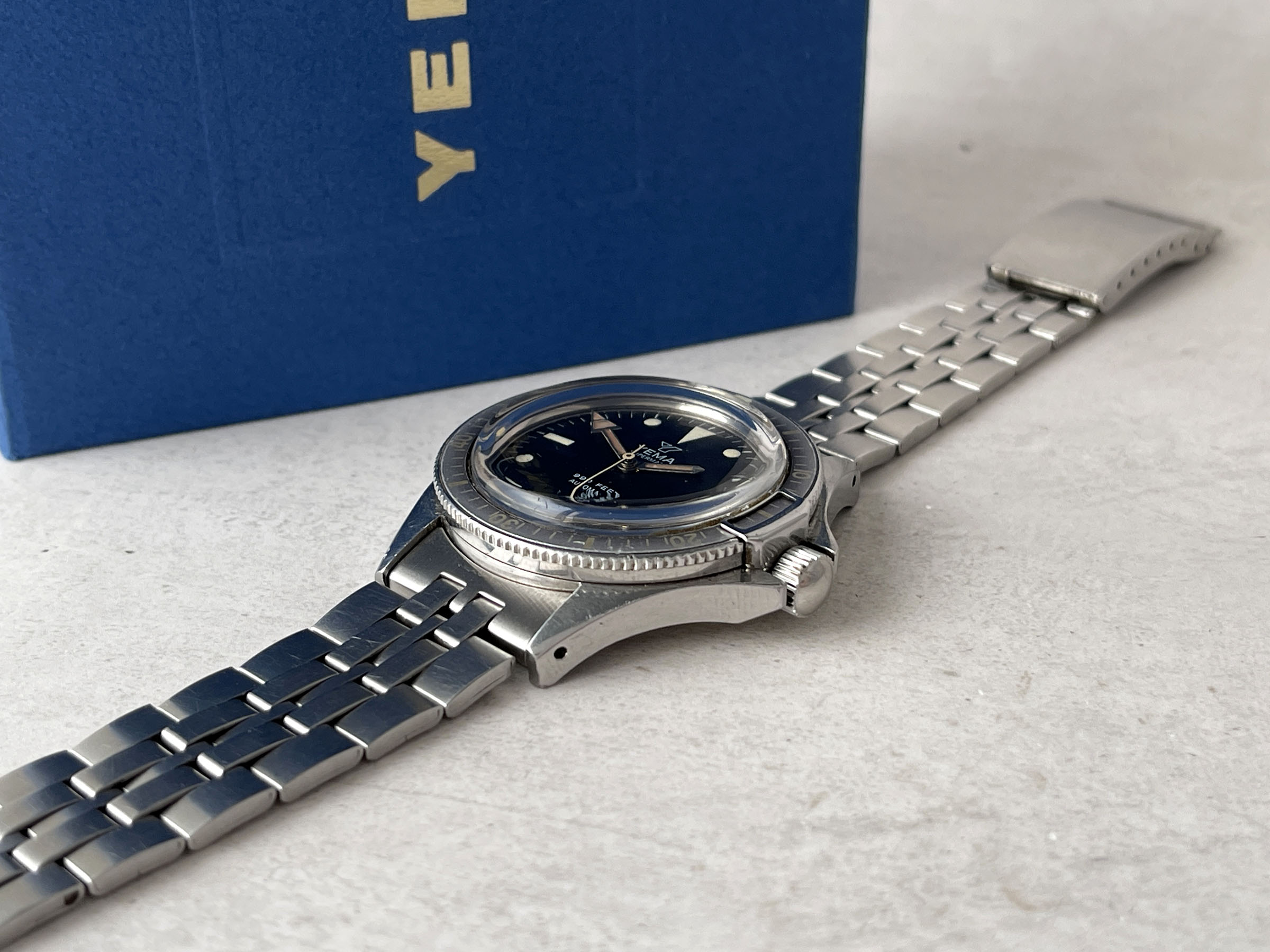 YEMA SUPERMAN 990 FEET 300M - Reloj DIVER vintage francés automático Cal. FE 5611 Ref. 53.0016 *** GHOST BEZEL ***