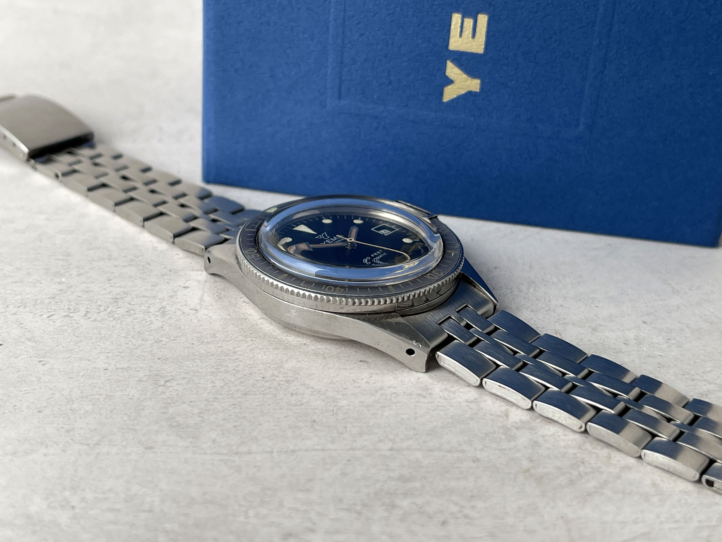 YEMA SUPERMAN 990 FEET 300M - Reloj DIVER vintage francés automático Cal. FE 5611 Ref. 53.0016 *** GHOST BEZEL ***