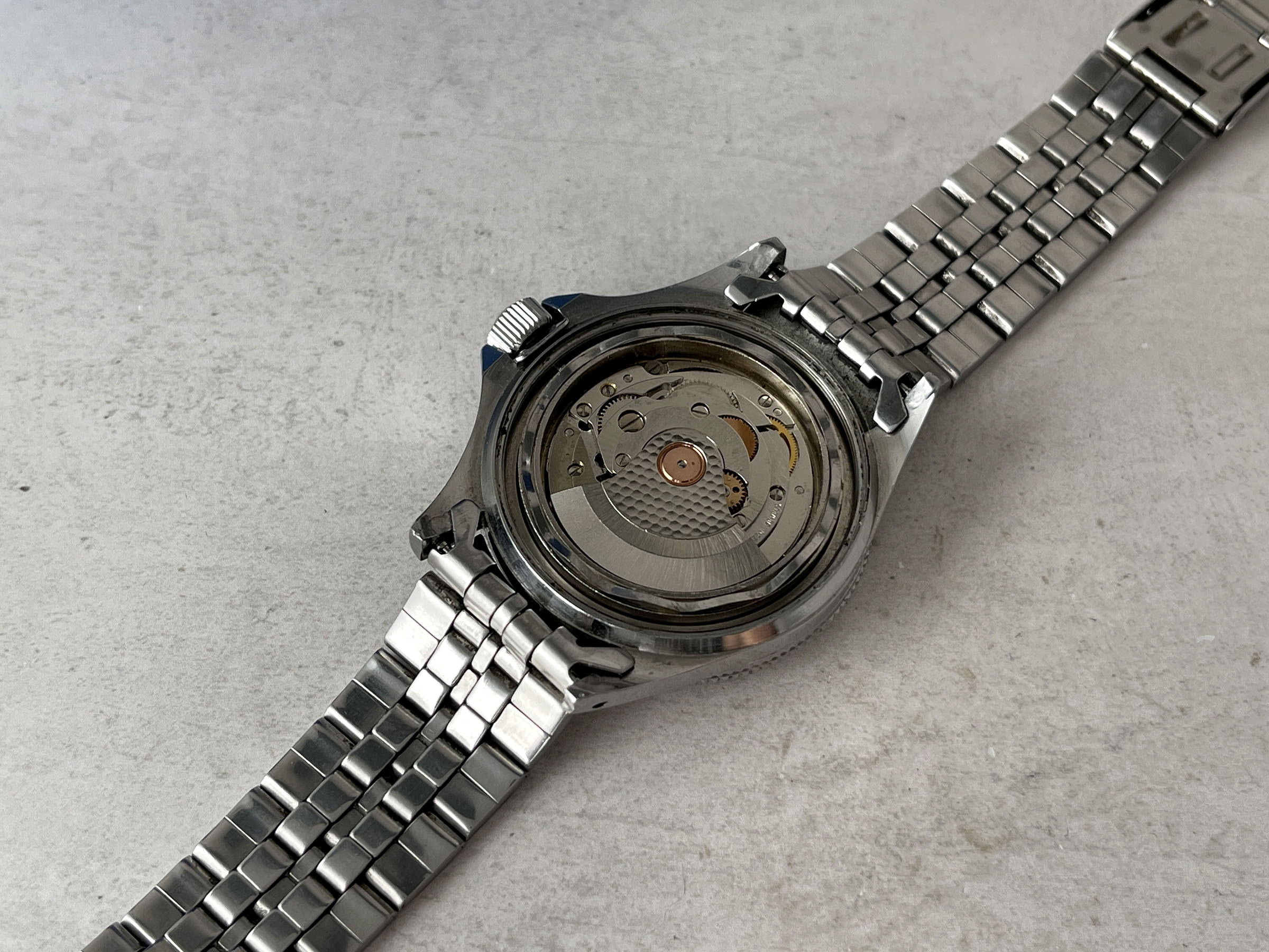 YEMA SUPERMAN 990 FEET 300M - Reloj DIVER vintage francés automático Cal. FE 5611 Ref. 53.0016 *** GHOST BEZEL ***