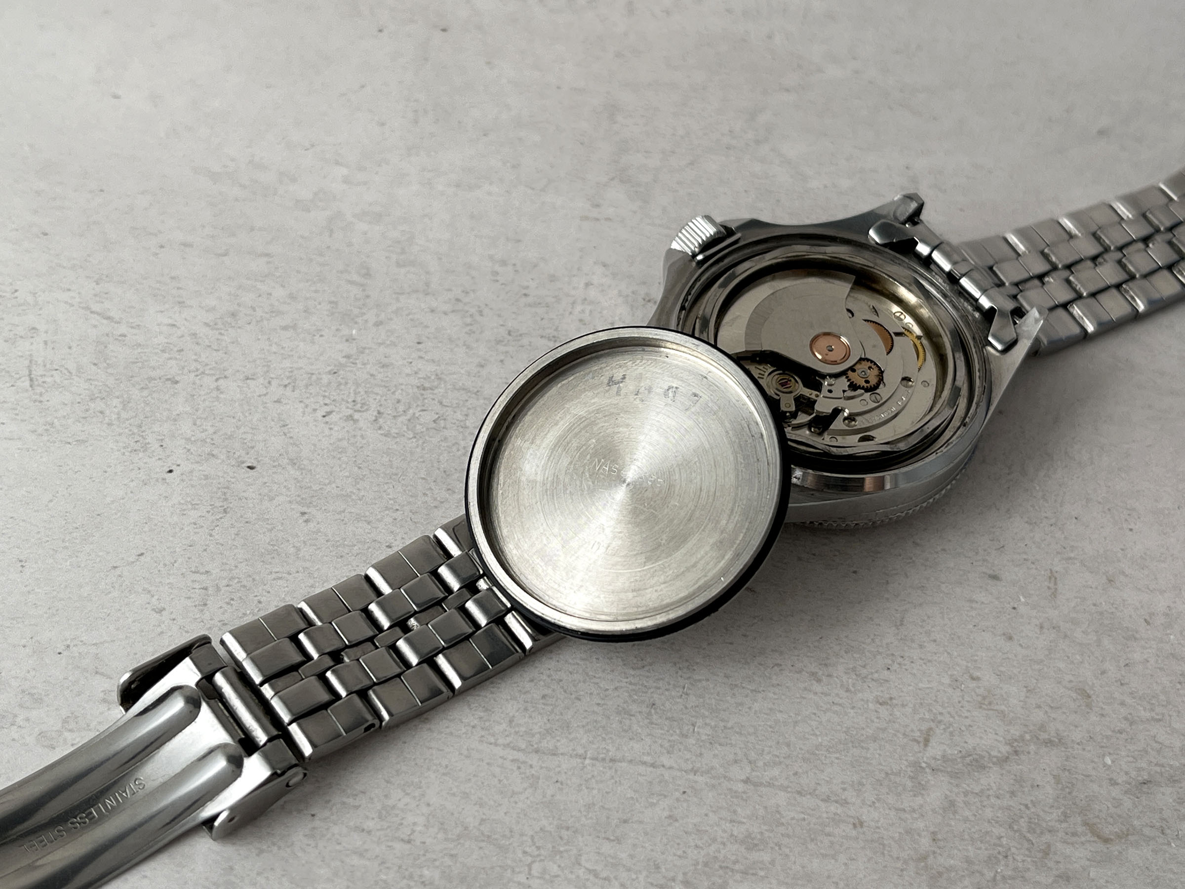 YEMA SUPERMAN 990 FEET 300M - Reloj DIVER vintage francés automático Cal. FE 5611 Ref. 53.0016 *** GHOST BEZEL ***
