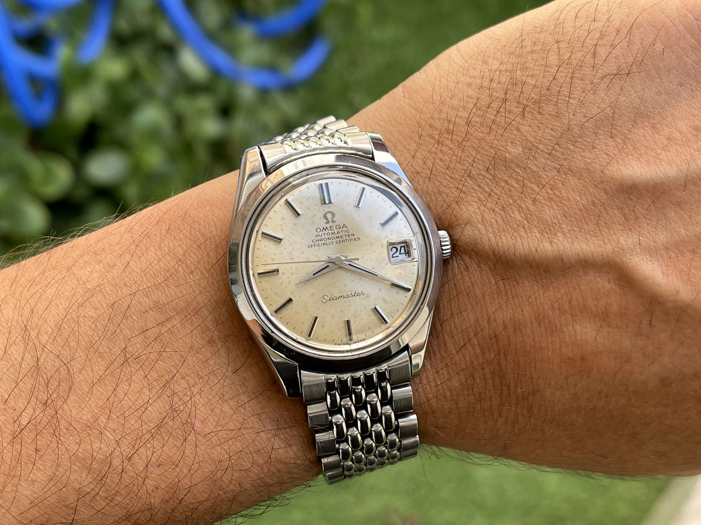 OMEGA SEAMASTER CHRONOMETER OFFICIALLY CERTIFIED 1969 - Reloj suizo vintage automático Cal. 564 Ref. 168.024-166.010 *** TODO DE ORIGEN ***