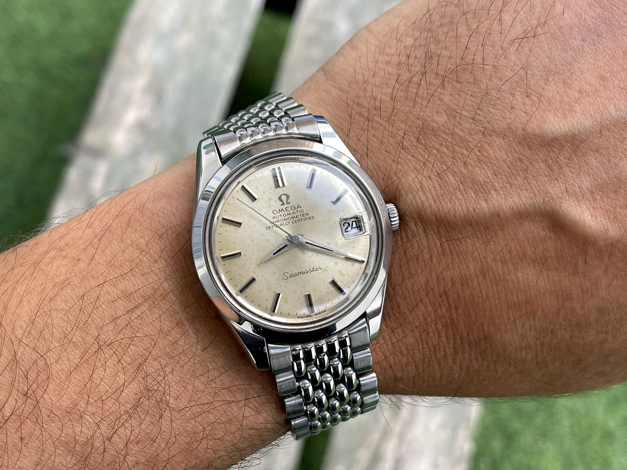 OMEGA SEAMASTER CHRONOMETER OFFICIALLY CERTIFIED 1969 - Reloj suizo vintage automático Cal. 564 Ref. 168.024-166.010 *** TODO DE ORIGEN ***