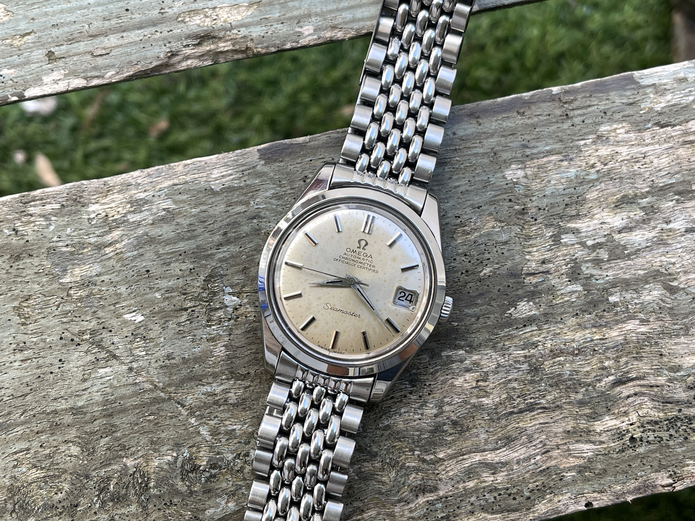 OMEGA SEAMASTER CHRONOMETER OFFICIALLY CERTIFIED 1969 - Reloj suizo vintage automático Cal. 564 Ref. 168.024-166.010 *** TODO DE ORIGEN ***